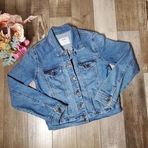 Old Navy Blue Classic Jean Jacket Girls Size XL 14 EUC